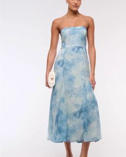 Abercrombie Camille strapless godet dress | NWT
