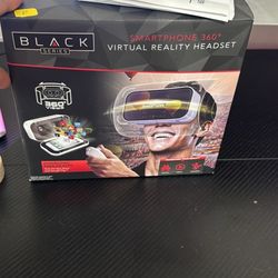 Black Virtual Virtual Reality Headset 