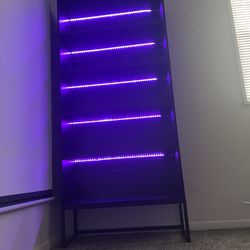 Tall Bookshelf with LED lights