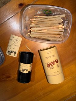 RAW Six Shooter Cone Filler Kit with Pre-Rolled RAW Cones