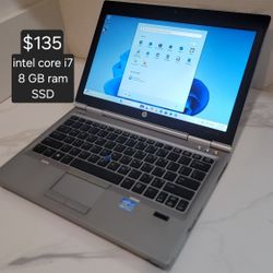 Windows 11 pro HP elitebook laptop. Intel core i7. 8 GB ram SSD DELIVERY AVAILABLE. Se Habla Español