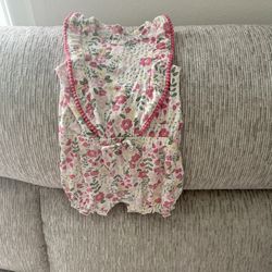 Baby Girl Toddler Floral Romper Size 12 Months