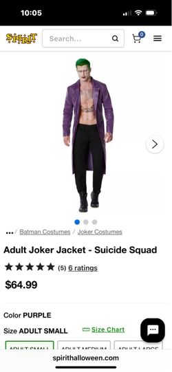 Joker costume W/cane