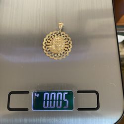 14k Yellow Gold Medal 5 Grams 