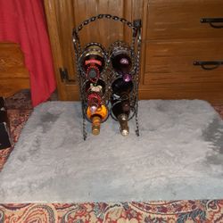 6 Bottle Wine Or Booze Rack Display