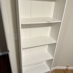White bookcase from IKEA 