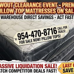 ☁️ Cloud-Comfort Pillow Top Sets - In Original Protective Wrap - All Sizes