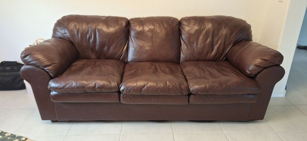 Leather Sofa & Loveseat 