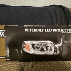 TLED-H111 Trux Peterbilt LED Projector Headlight Assembly Passenger Side