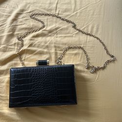 Black Clutch with Chain