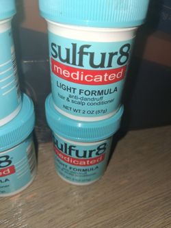 4 jars of Sulfur8 Medicated Light Formula Anti-Dandruff Conditioner