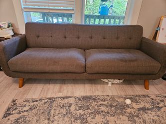 Mid-Century Modern Tufted Sofa