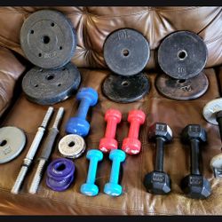 100 Lbs Of Weights  All You See For $95