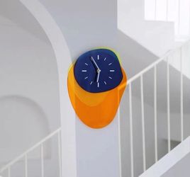 Ink colored wall clock 9.8" W x 13.8" H