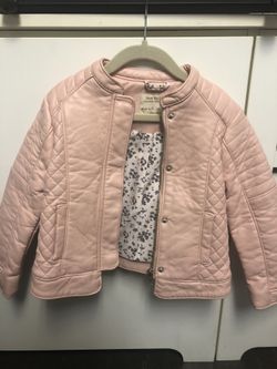 Zara Girls - Pink faux leather jacket