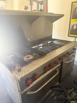 Commercial fridge and sierra pacific stove