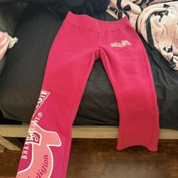 True Religion X Von Dutch Crystal Bootcut Sweatpant (Size S)