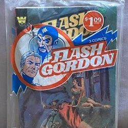 1979 SEALED Flash Gordon Whitman 3 Comic Multi-Pack #22, #23, #24