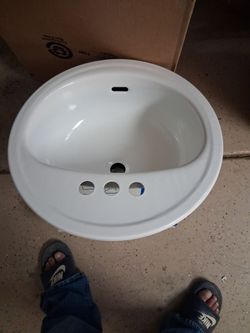 Porcelain sinks.\nBrand new made in the usa