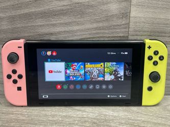 Nintendo Switch HAC-001 Console Neon Red Blue Dock Charger HDMI (A1D029741)