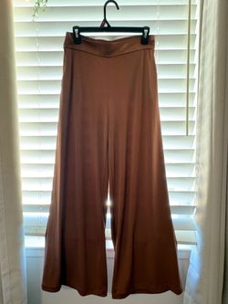 Wide Leg Pants - Camel/Brown — Size M