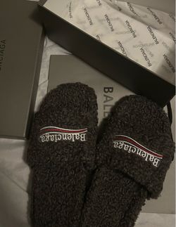 Balenciaga Fur Slippers