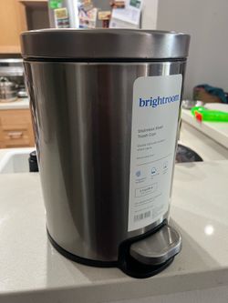 Bathroom Stainless Steel Trash Can - 1.3 gallon /5L