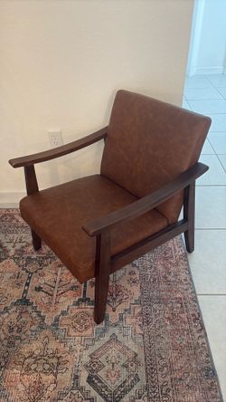 Beautiful Leather Accent Chairs Set of 2