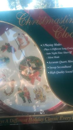 Christmas clock play a different song every hour