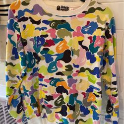 Bape crewneck Sweatshirt mulitcolor Camo 