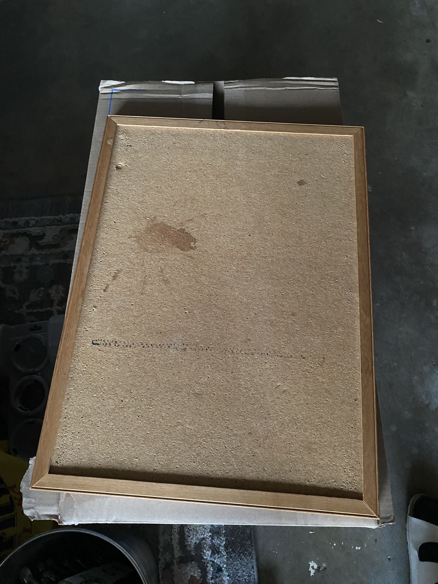 Birch Wood Frame Bulletin Board