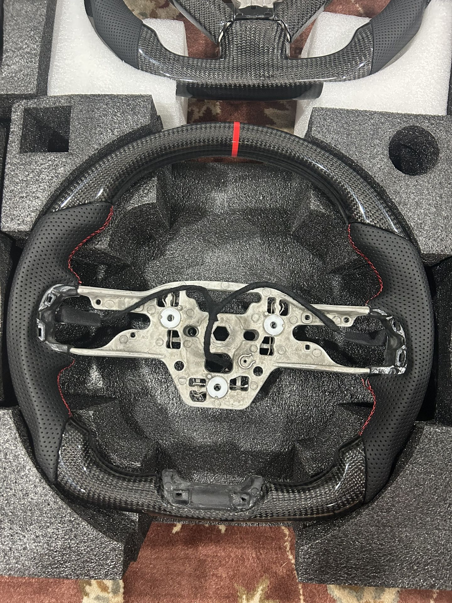 Mustang HEATED Carbon Fiber Steering Wheel 24+