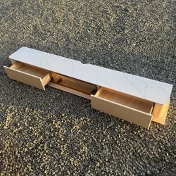 NEW Luxury Modern Floating Sintered Stone Top TV Stand