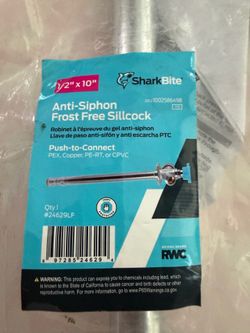 Shark Bite anti-siphon frost free sillcock
