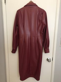 Red Faux Leather Midi Fashion Nova Dress for Sale in Los Angeles, CA -  OfferUp