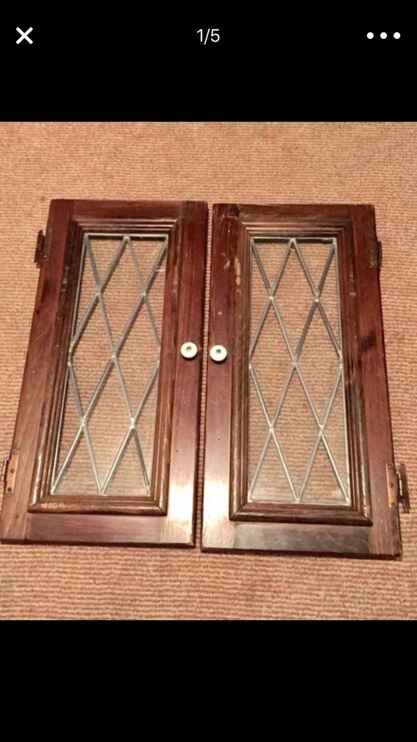 Vintage Cabinet Doors With Leaded Glass For In San Go Ca Vintage Cabinet Doors With Leaded Glass For In San Go Ca Offerup