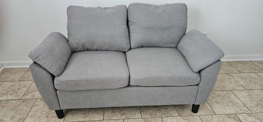 New gray sofas