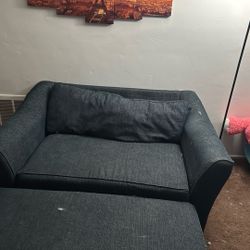 Dark Blue Comfy Couch