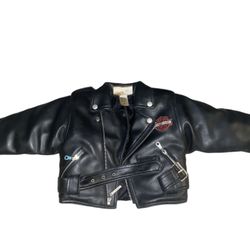 Harley Davidson 24month Old Kids Leather Jacket 