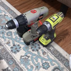 Craftsman And Ryobi Power Drills