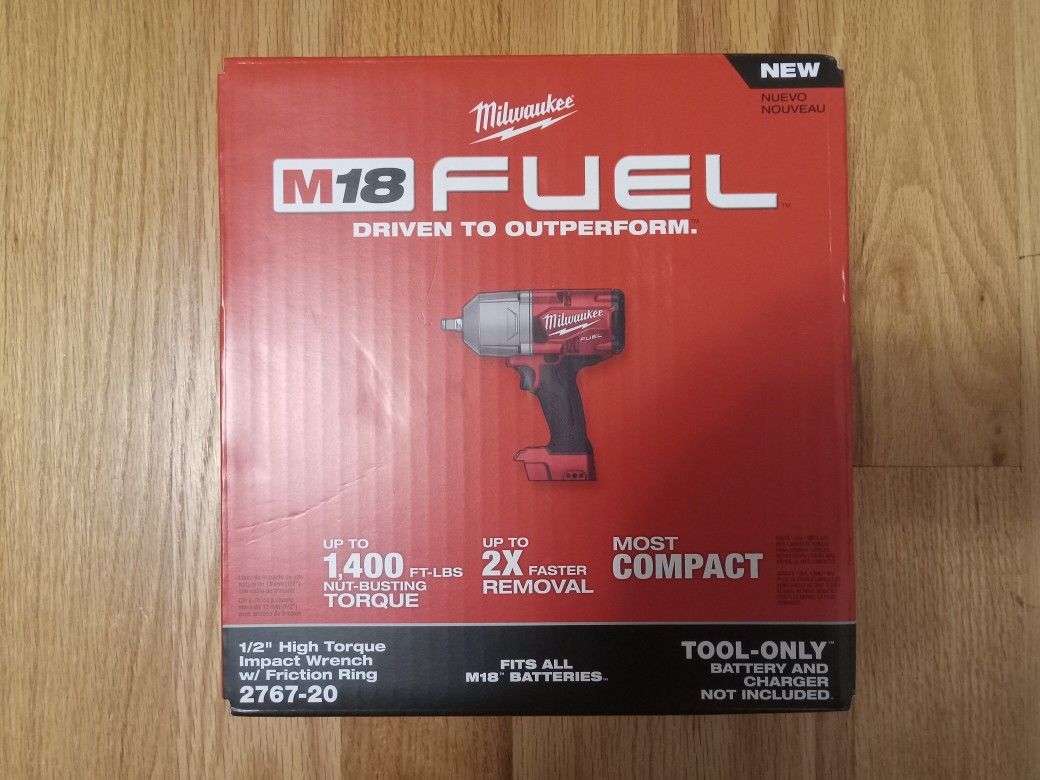 Milwaukee M18 Fuel 1/2" High Torque Impact Wrench With Friction Ring