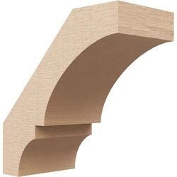 Timberthane Rough Cedar Faux Wood Balboa Knee Brace, 5"W x 16"D x 22"H, Primed