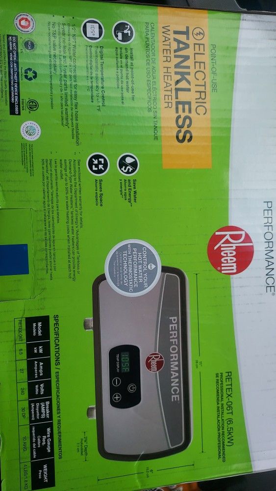 Electric Tankless Water Heater