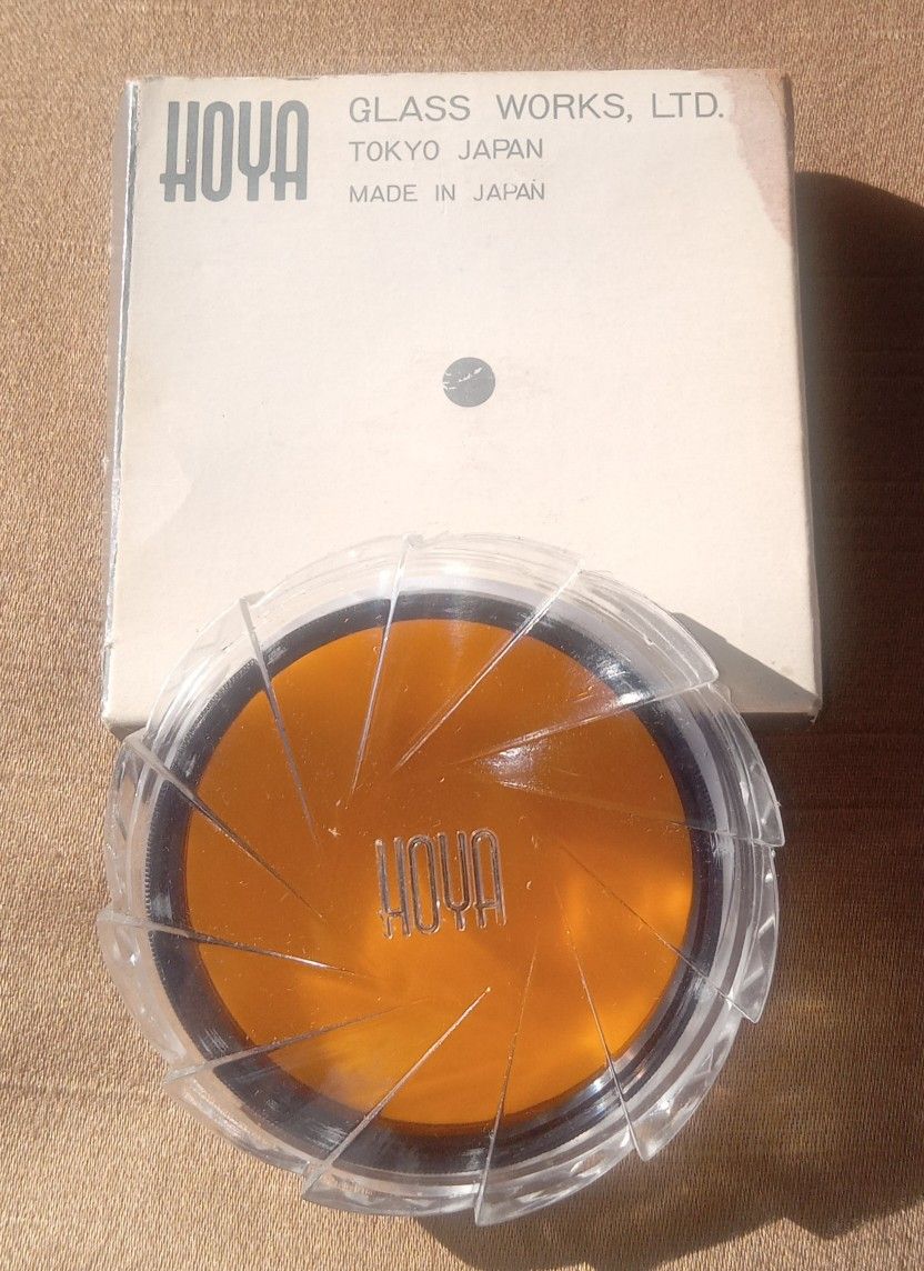 Vintage Hoya 58mm Orange Glass Photographic Filter O(G)