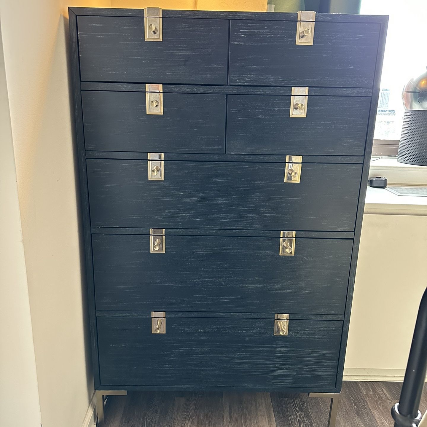 anthropologie blue dresser House of Hackney Six-Drawer Dresser
