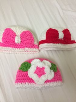 9 to 12 month old girl crochet hat