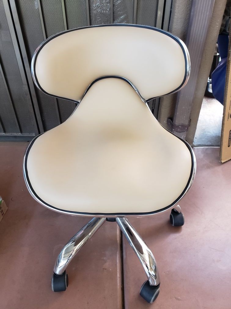 Swivel Chair, Saddle Seat, Esthetician, Nail Tech, Lash Tech