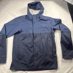 REI Co-Op Rainier Rain Jacket Men's Med Tall Blue Hydrowall 2.5L Waterproof NWOT