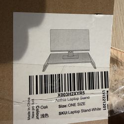 Aothia Laptop Stand, Wooden Computer Riser, Ergonomic Laptop Riser,