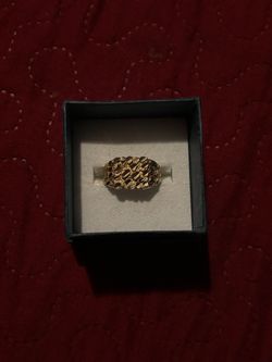 10k real chunky Gold Nugget Ring